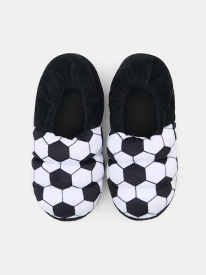 Sinsay - Kapcie z motywem piłkarskim - czarny