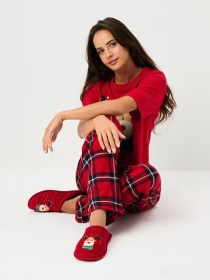 Sinsay - Kapcie z motywem świątecznym - czerwony