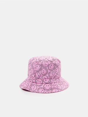 Sinsay - Kapelusz bucket hat SmileyWorld® - różowy