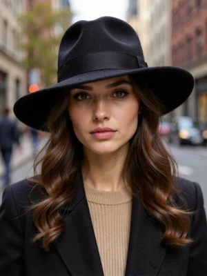 Sinsay - Kapelusz z ozobną wstążką - czarny