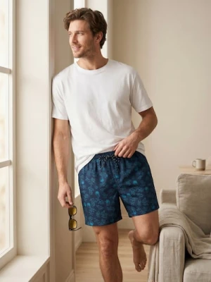 Sinsay - Kąpielówki z nadrukiem - granatowy