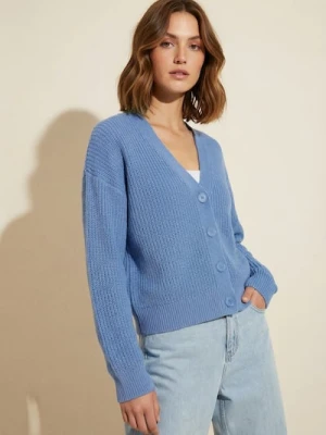 Sinsay - Kardigan basic - niebieski