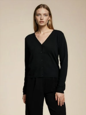 Sinsay - Kardigan z domieszką wełny i wiskozy - czarny