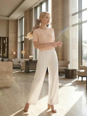 Sinsay - Kardigan z ozdobnymi guzikami - różowy