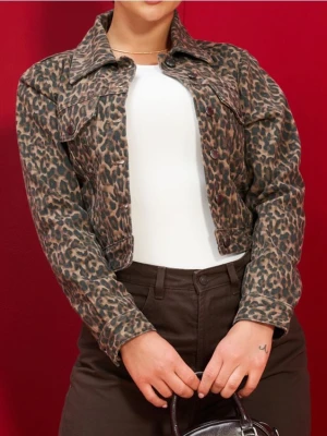 Sinsay - Katana jeansowa w panterkę - wielobarwny