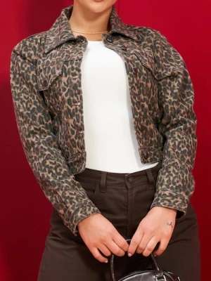 Sinsay - Katana jeansowa w panterkę - wielobarwny