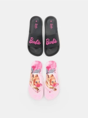 Sinsay - Klapki 2 pack Barbie - czarny