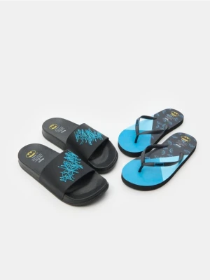 Sinsay - Klapki 2 pack Batman - wielobarwny
