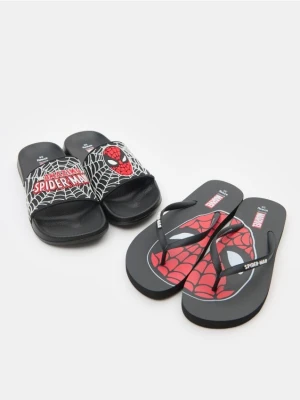 Sinsay - Klapki 2 pack Spider-Man - czarny