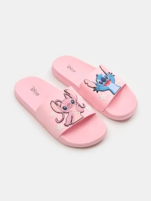 Sinsay - Klapki Stitch - różowy