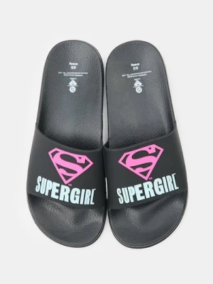 Sinsay - Klapki Supergirl - czarny