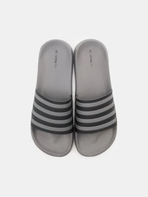 Sinsay - Klapki w paski - szary