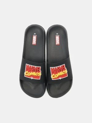Sinsay - Klapki wsuwane Marvel - czarny