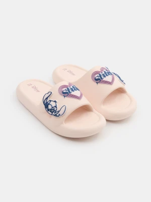 Sinsay - Klapki z aplikacjami 3D Stitch - beżowy