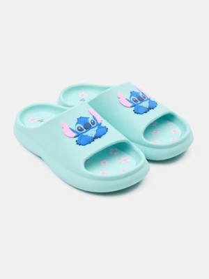 Sinsay - Klapki z gumową aplikacją Stitch - zielony
