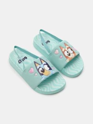 Sinsay - Klapki z gumowym paskiem na piętę Bluey - zielony