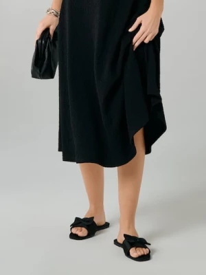 Sinsay - Klapki z kokardą - czarny