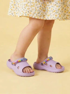 Sinsay - Klapki z koralikami - fioletowy