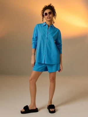 Sinsay - Klapki z motywem kwiatowym na platformie - czarny