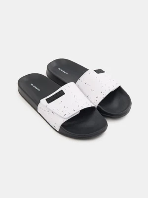 Sinsay - Klapki z rzepem NASA - biały