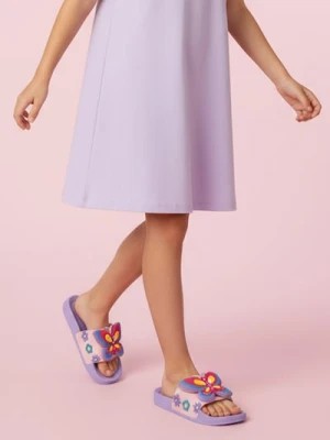 Sinsay - Klapki z trójwymiarowym motylem - fioletowy