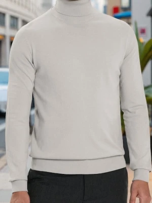 Sinsay - Klasyczny golf - beżowy