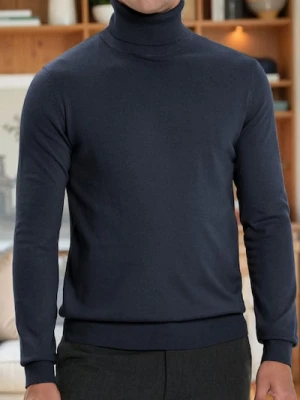 Sinsay - Klasyczny golf - granatowy