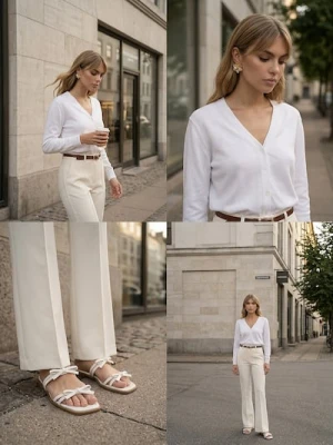 Sinsay - Klasyczny kardigan zapinany na guziki - biały