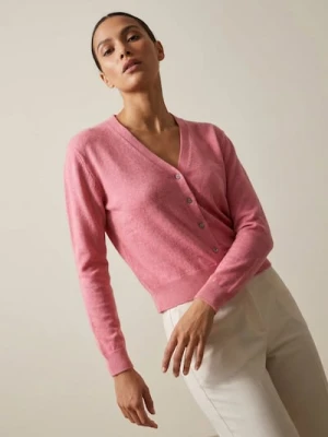 Sinsay - Klasyczny kardigan zapinany na guziki - różowy