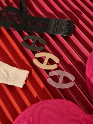 Sinsay - Klipsy do ramiączek 3 pack - wielobarwny