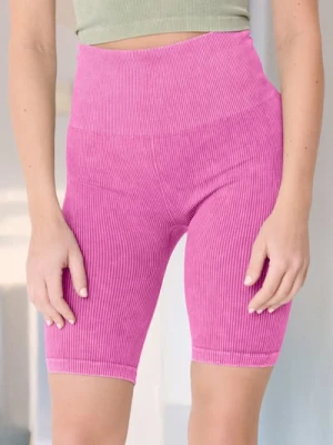 Sinsay - Kolarki w prążek - różowy