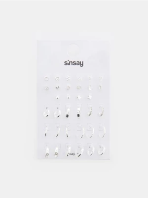 Sinsay - Kolczyki 17 pack - srebrny