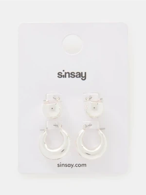 Sinsay - Kolczyki 2 pack - srebrny