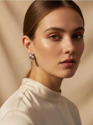 Sinsay - Kolczyki 2 pack - srebrny