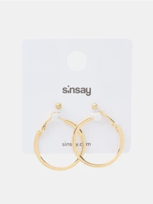 Sinsay - Kolczyki 2 pack - złoty