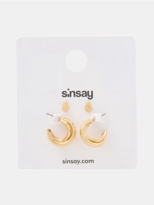 Sinsay - Kolczyki 2 pack - złoty