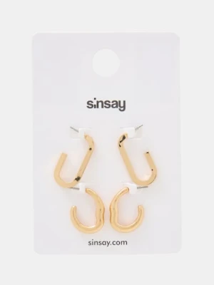 Sinsay - Kolczyki 2 pack - złoty