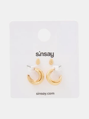Zdjęcie produktu Sinsay - Kolczyki 2 pack - złoty