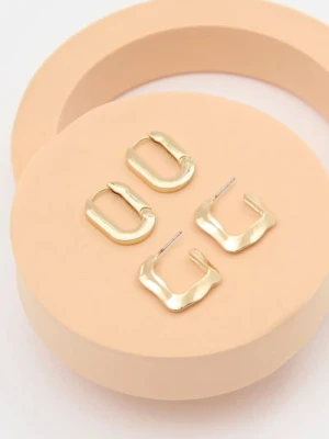 Sinsay - Kolczyki 2 pack - złoty