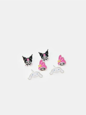 Sinsay - Kolczyki 3 pack Hello Kitty - wielobarwny