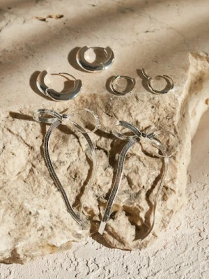 Sinsay - Kolczyki 3 pack - srebrny