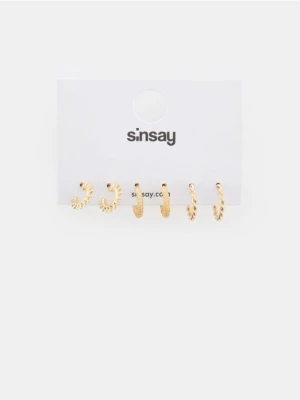 Sinsay - Kolczyki 3 pack - złoty