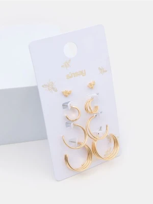 Sinsay - Kolczyki 4 pack - złoty