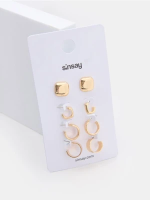 Sinsay - Kolczyki 4 pack - złoty