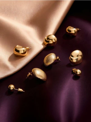 Sinsay - Kolczyki 4 pack - złoty