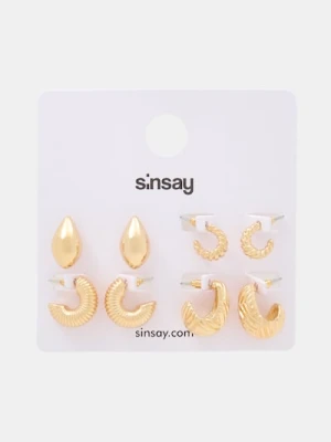Sinsay - Kolczyki 4 pack - złoty