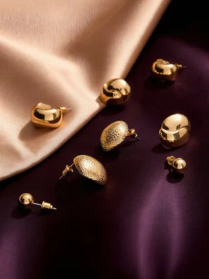 Sinsay - Kolczyki 4 pack - złoty