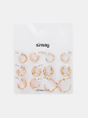 Sinsay - Kolczyki 6 pack - złoty