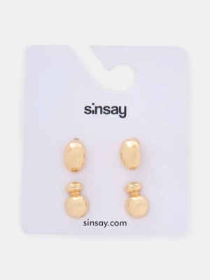Sinsay - Kolczyki sztyfty 2 pack - złoty