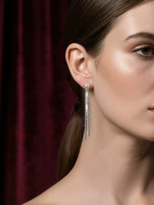 Sinsay - Kolczyki z błyszczącym wykończeniem 2 pack - srebrny